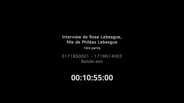 Interview de Rose Lebesgue - Partie 1